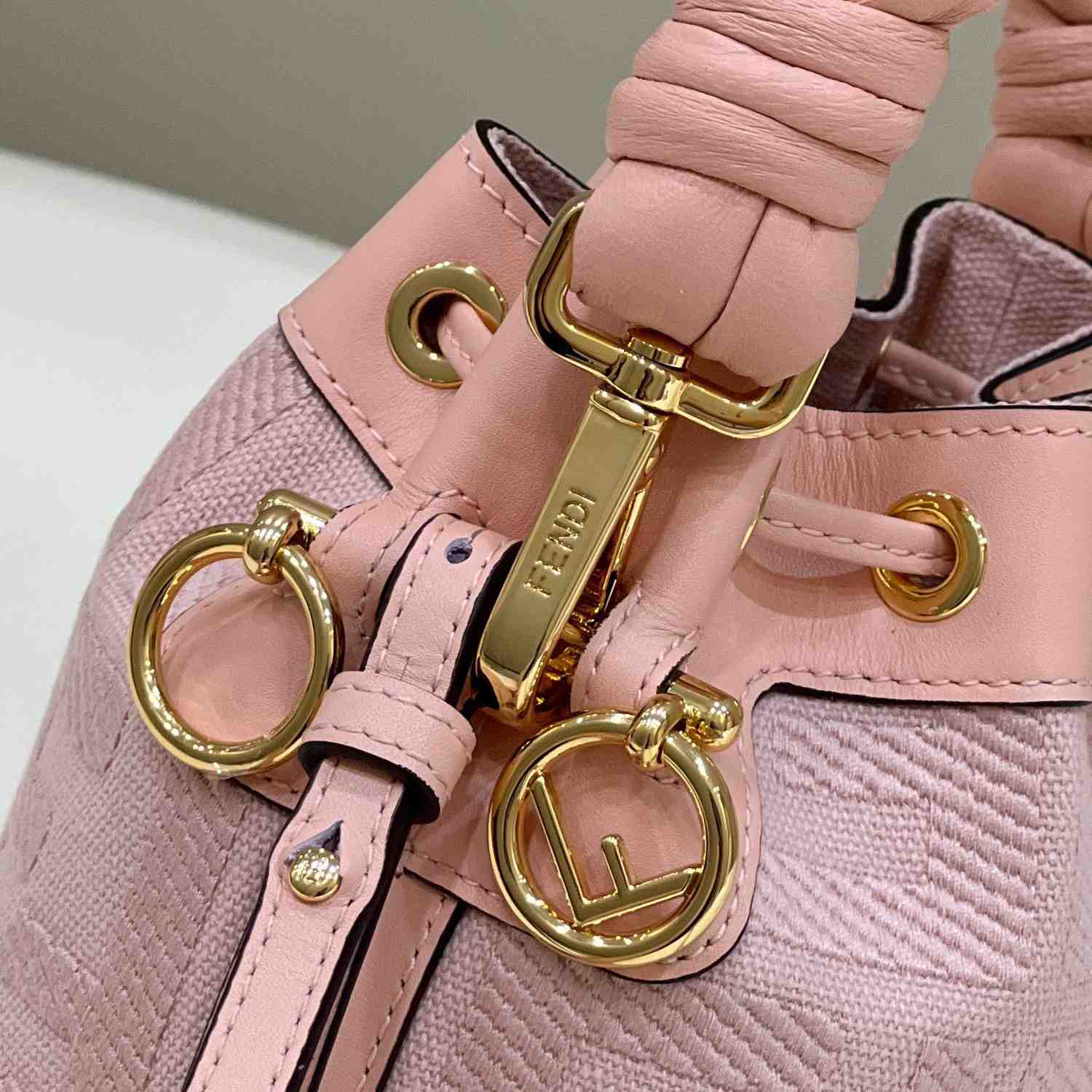 Fendi Mon Tresor Pink FF Canvas Mini-Bag (12×18×10cm)   - DopestKickz