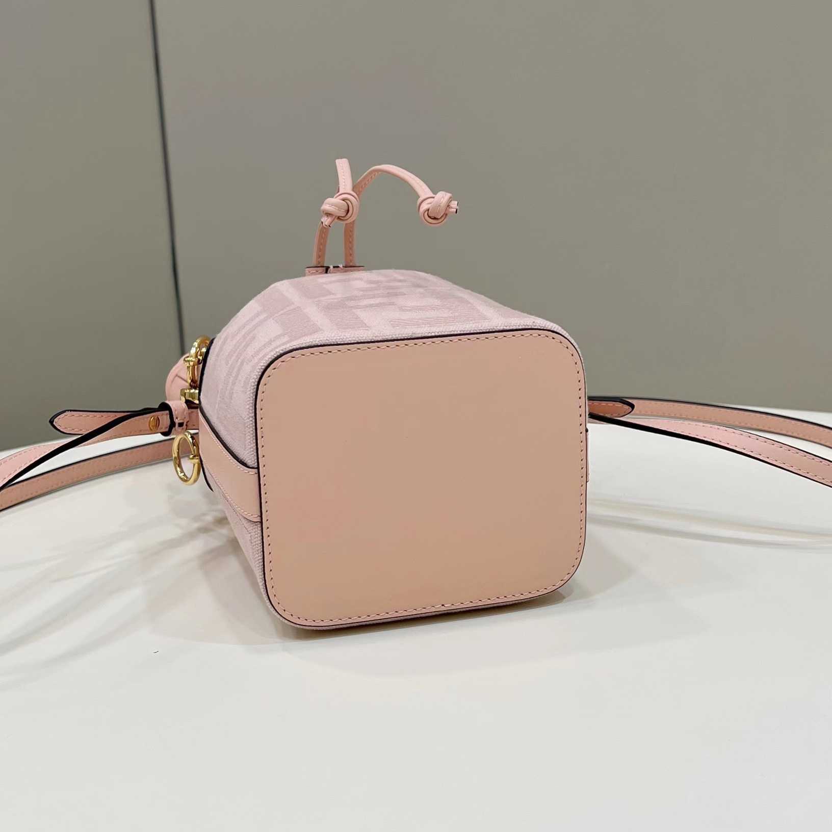 Fendi Mon Tresor Pink FF Canvas Mini-Bag (12×18×10cm)   - DopestKickz
