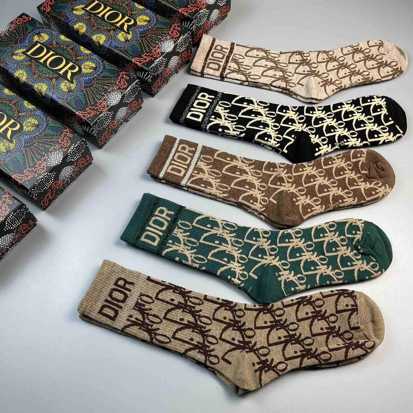 Dior Oblique Wool Socks /Box - DopestKickz