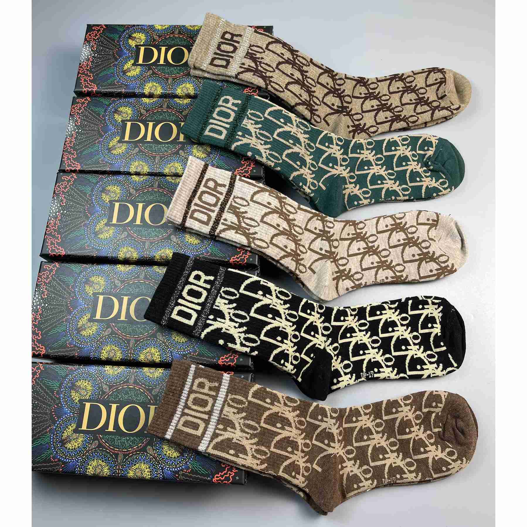 Dior Oblique Wool Socks /Box - DopestKickz