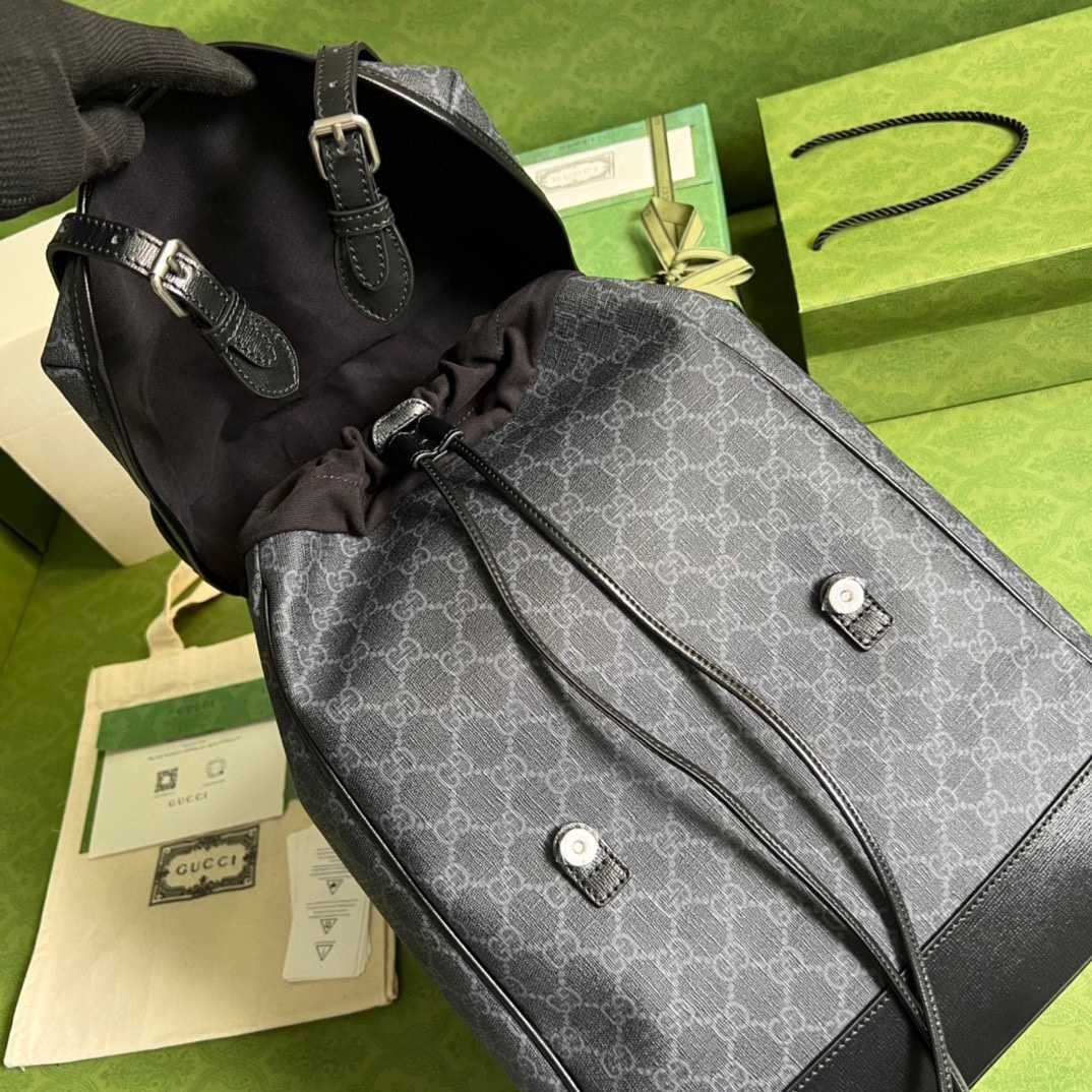 Gucci Medium Backpack With Interlocking G(26-43-18cm) - DopestKickz