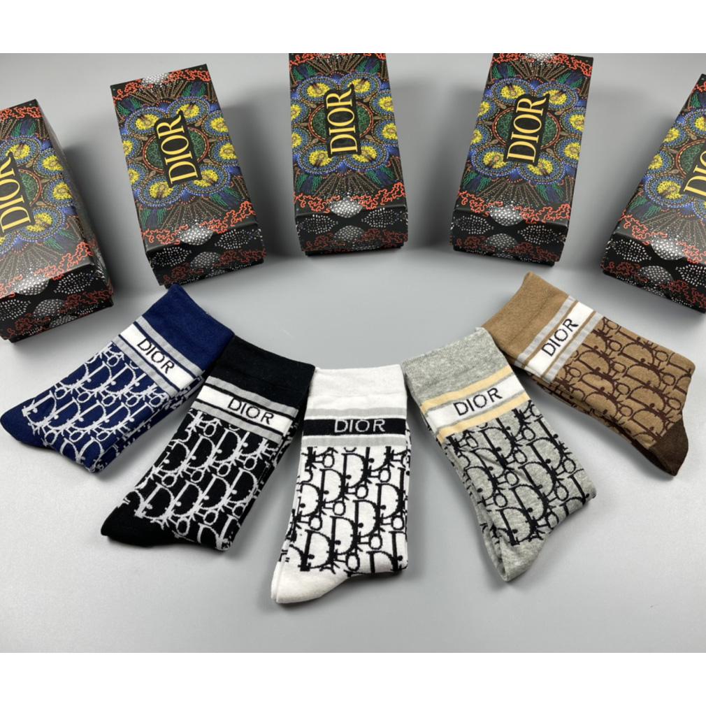 Dior Oblique Wool Socks /Box - DopestKickz