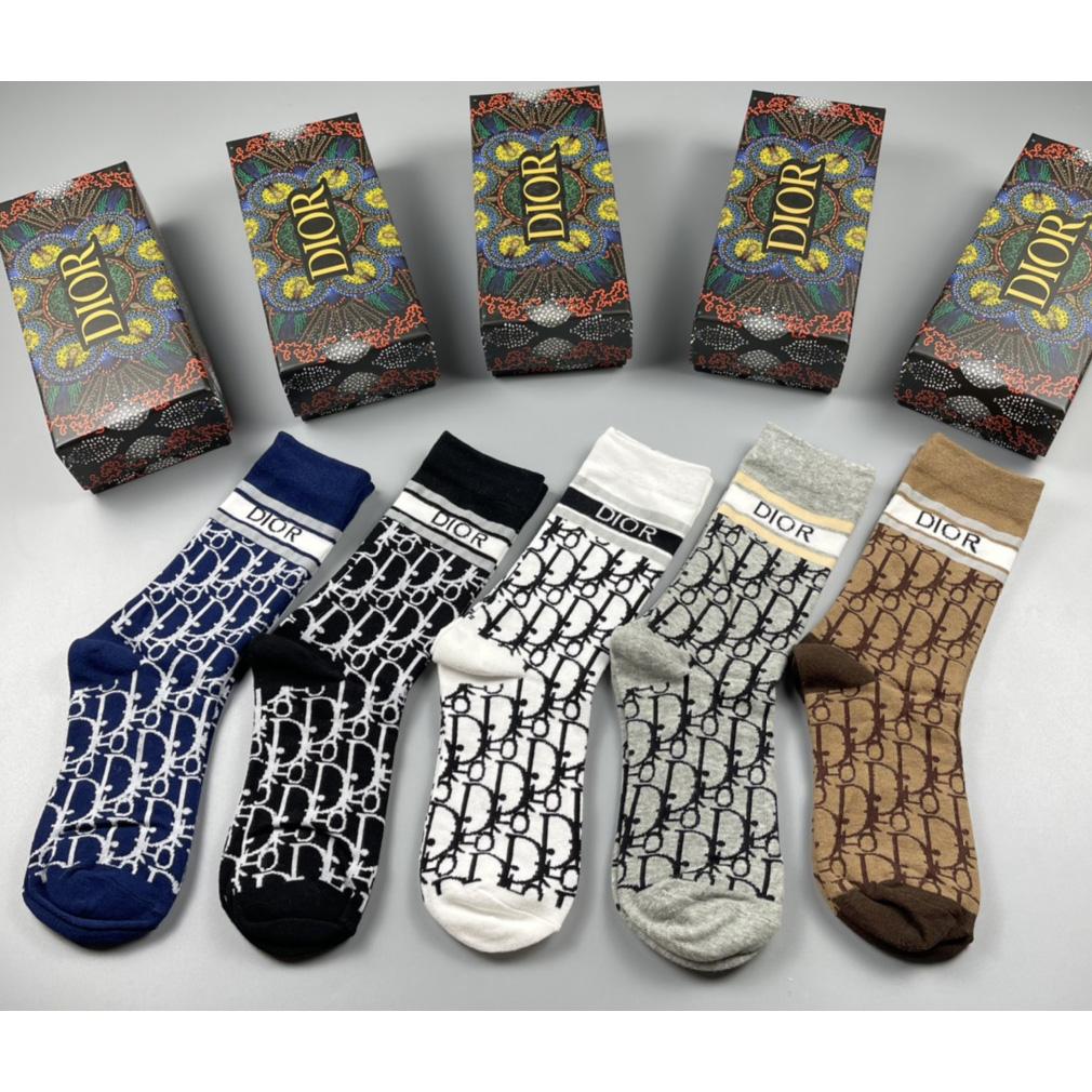 Dior Oblique Wool Socks /Box - DopestKickz