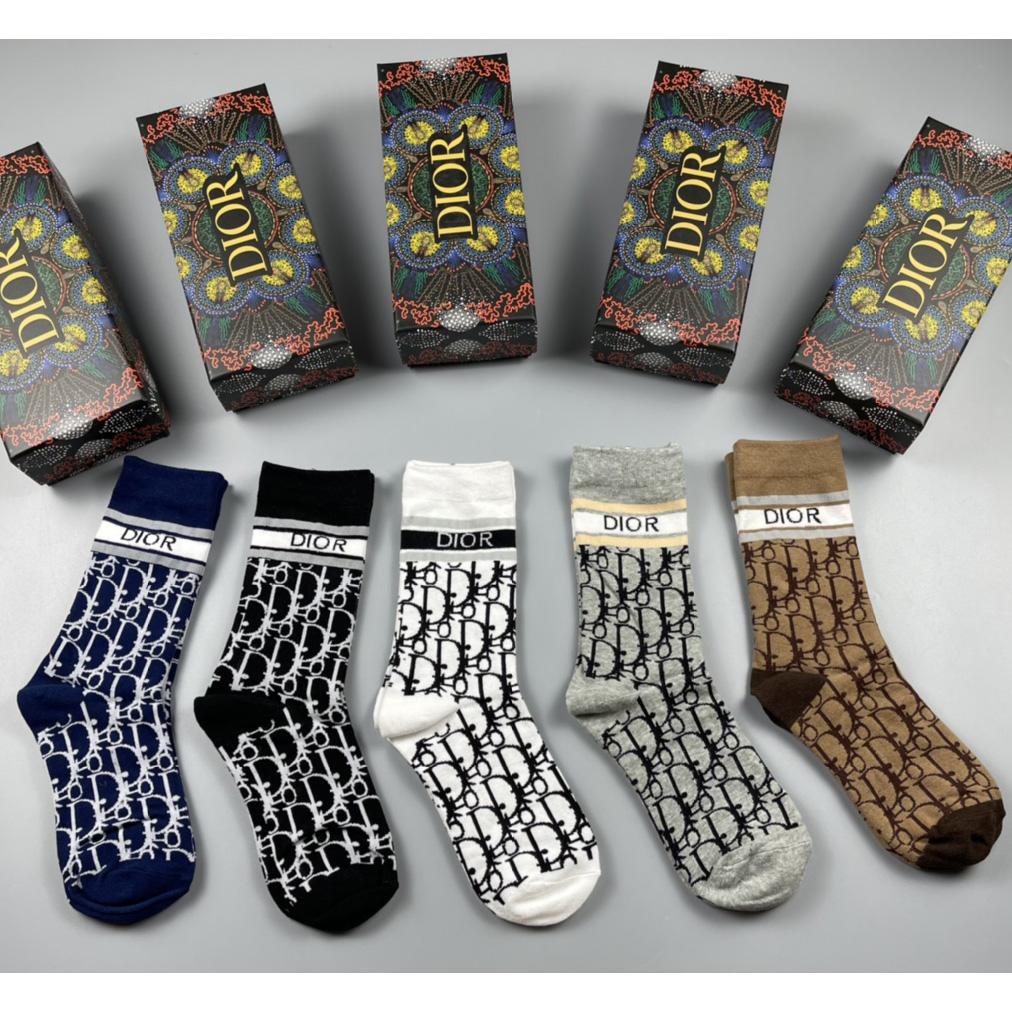 Dior Oblique Wool Socks /Box - DopestKickz