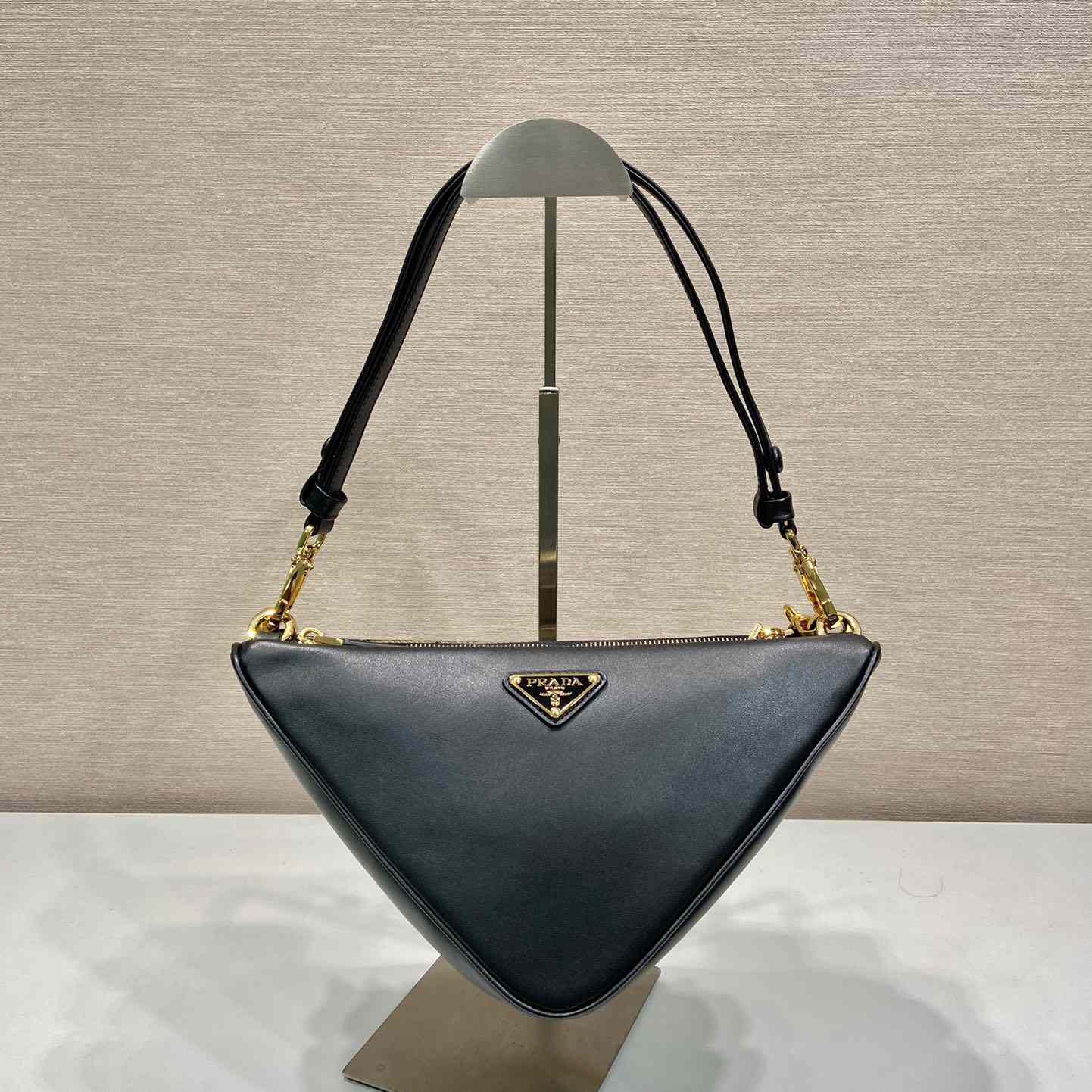 Prada Symbole Leather And Fabric Mini Bag(23-25-5cm) - DopestKickz