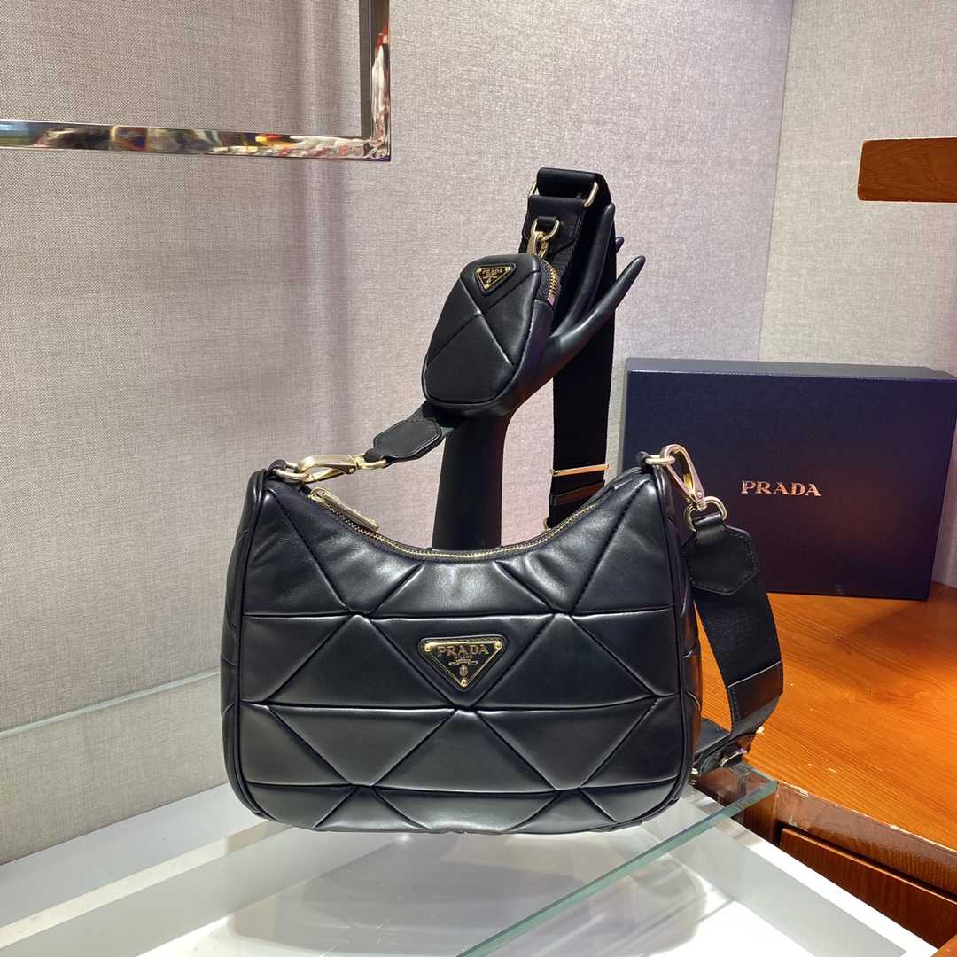 Prada System Patchwork Shoulder Bag(24*17*7cm) - DopestKickz