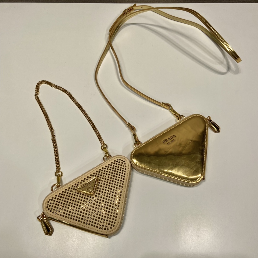 Prada Embellished Satin And Leather Mini-Pouch - DopestKickz