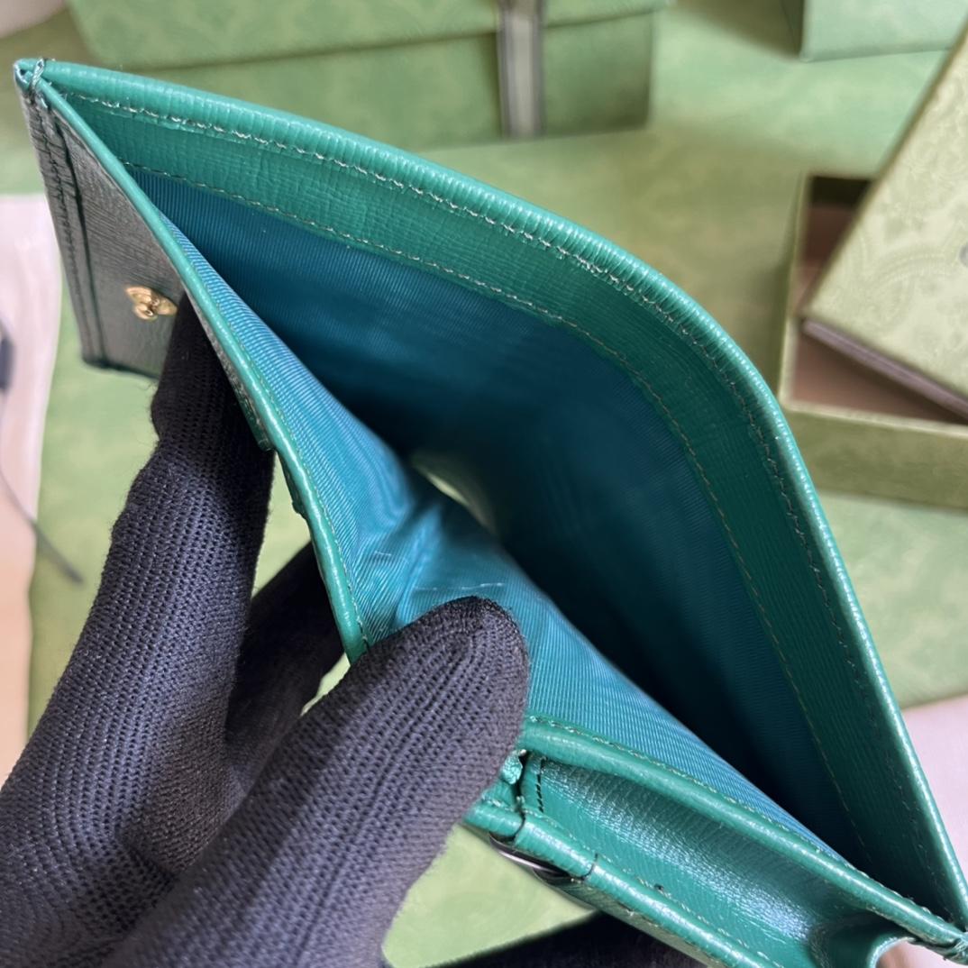 Gucci Horsebit 1955 Card Case Wallet(11-8.5-3cm)    - DopestKickz