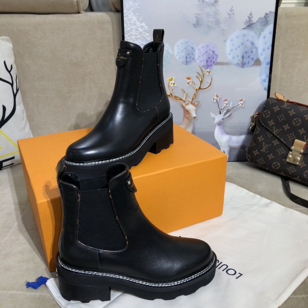 Louis Vuitton Lv Beaubourg Ankle Boot     1A8949 - DopestKickz