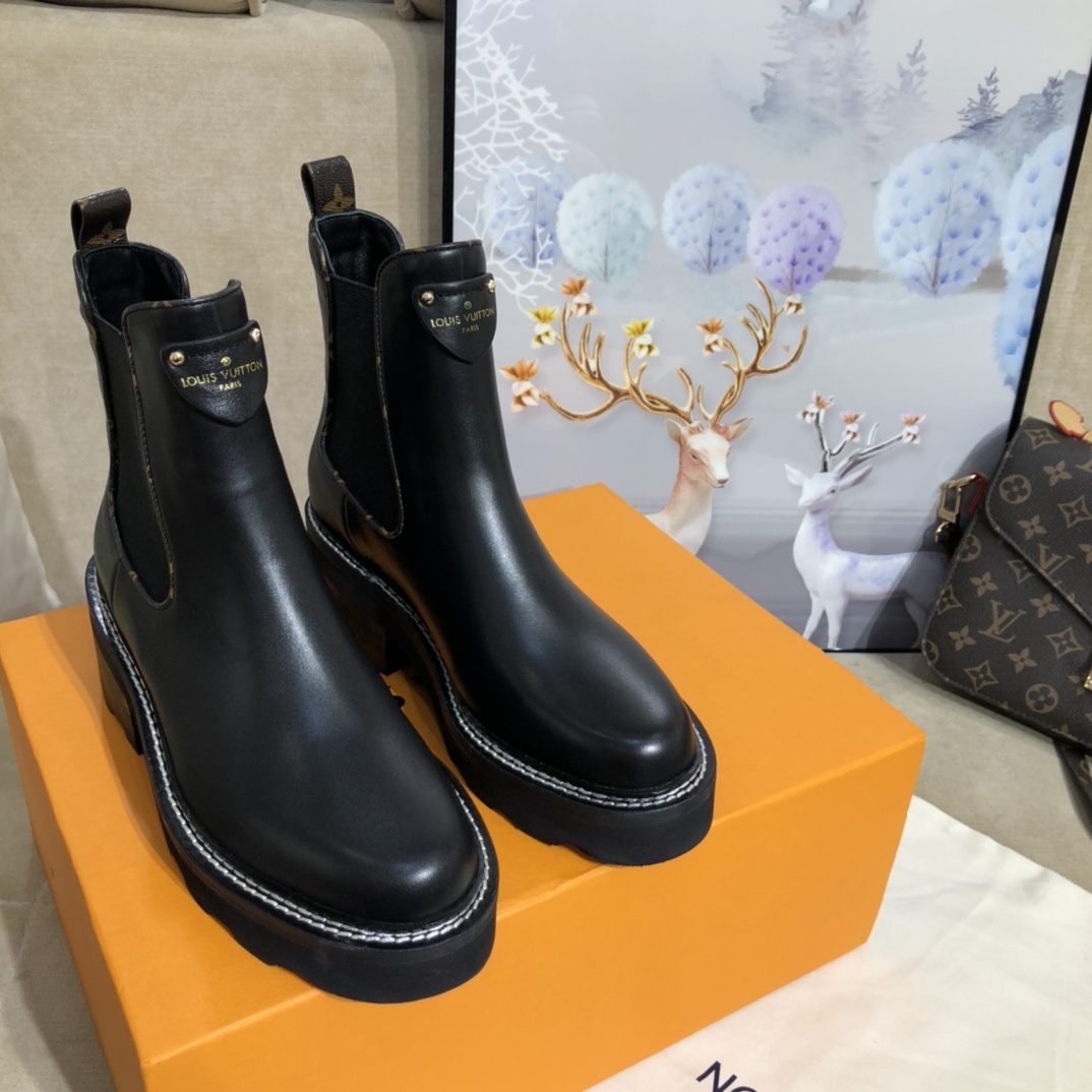 Louis Vuitton Lv Beaubourg Ankle Boot     1A8949 - DopestKickz