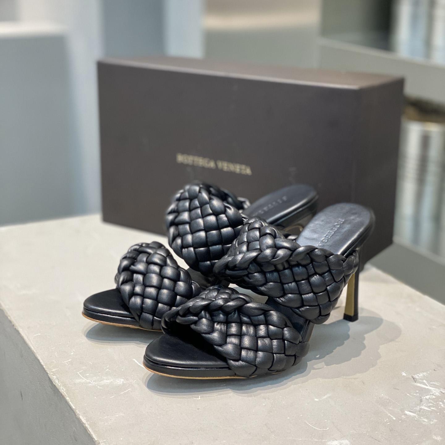 Bottega Veneta Curve Twisted And Padded Intreccio Leather Mules - DopestKickz