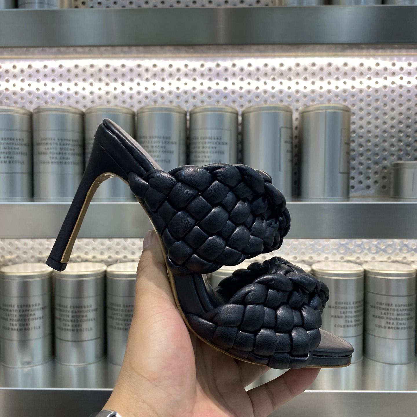 Bottega Veneta Curve Twisted And Padded Intreccio Leather Mules - DopestKickz