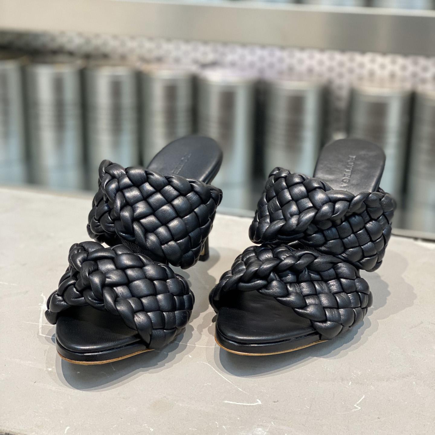 Bottega Veneta Curve Twisted And Padded Intreccio Leather Mules - DopestKickz