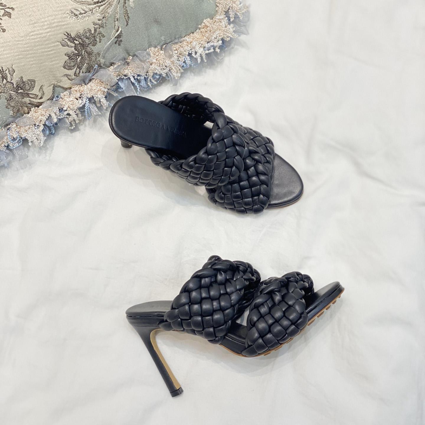 Bottega Veneta Curve Twisted And Padded Intreccio Leather Mules - DopestKickz