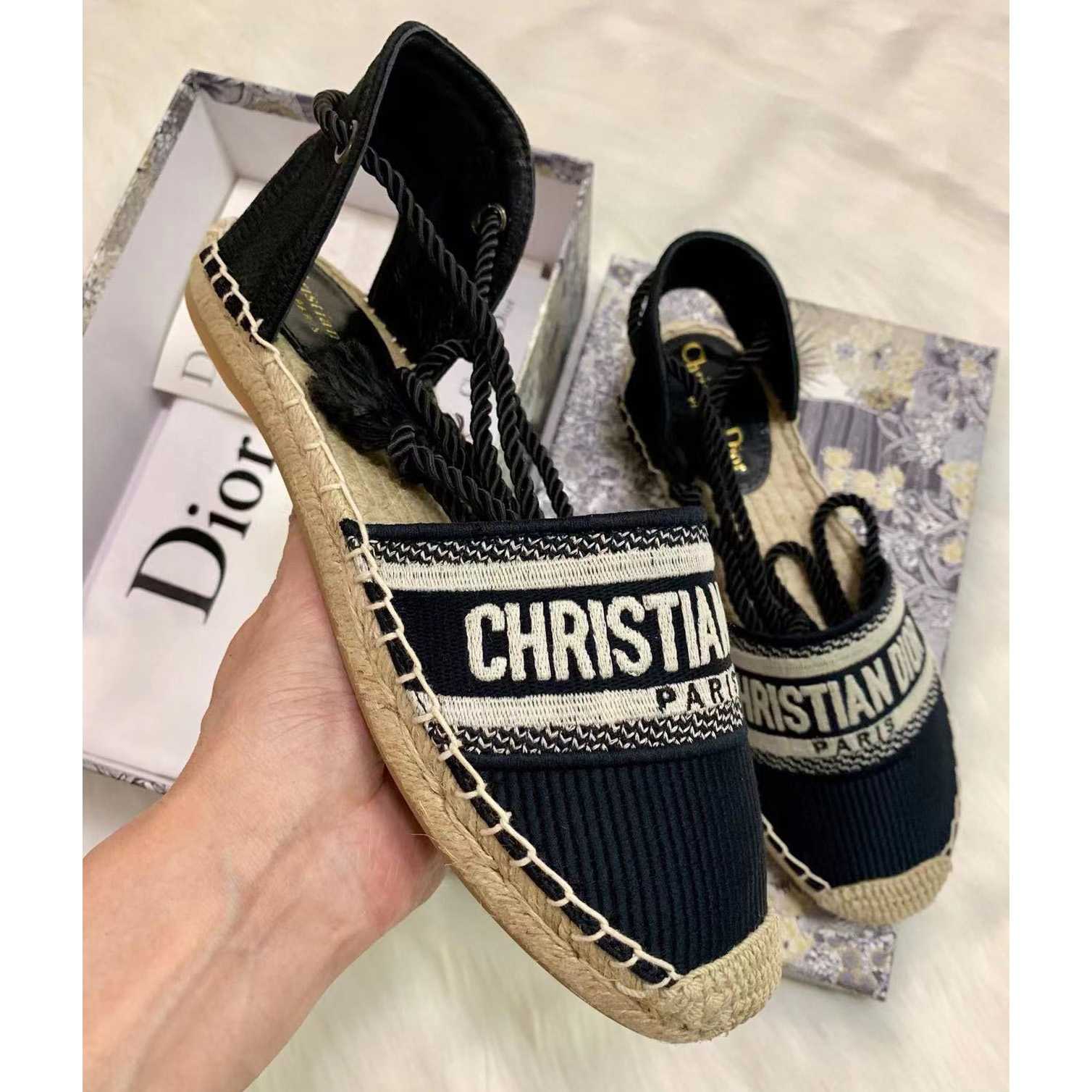Dior Paris Vintage Espadrille Sandals - DopestKickz