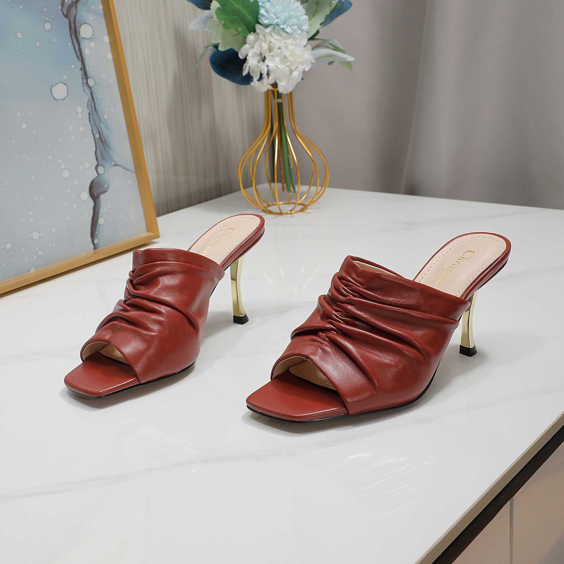 Dior D-Fame Open-Toe Pump - DopestKickz