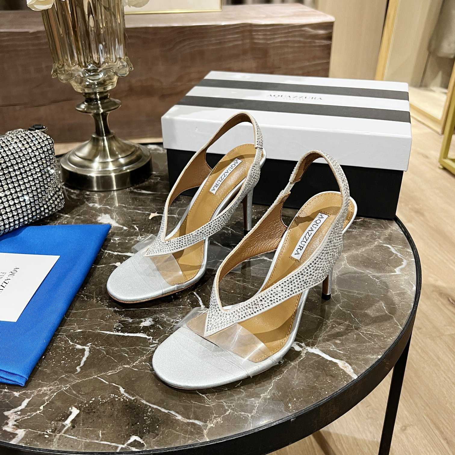 Aquazzura Izzy Plexi Sandal 105 - DopestKickz