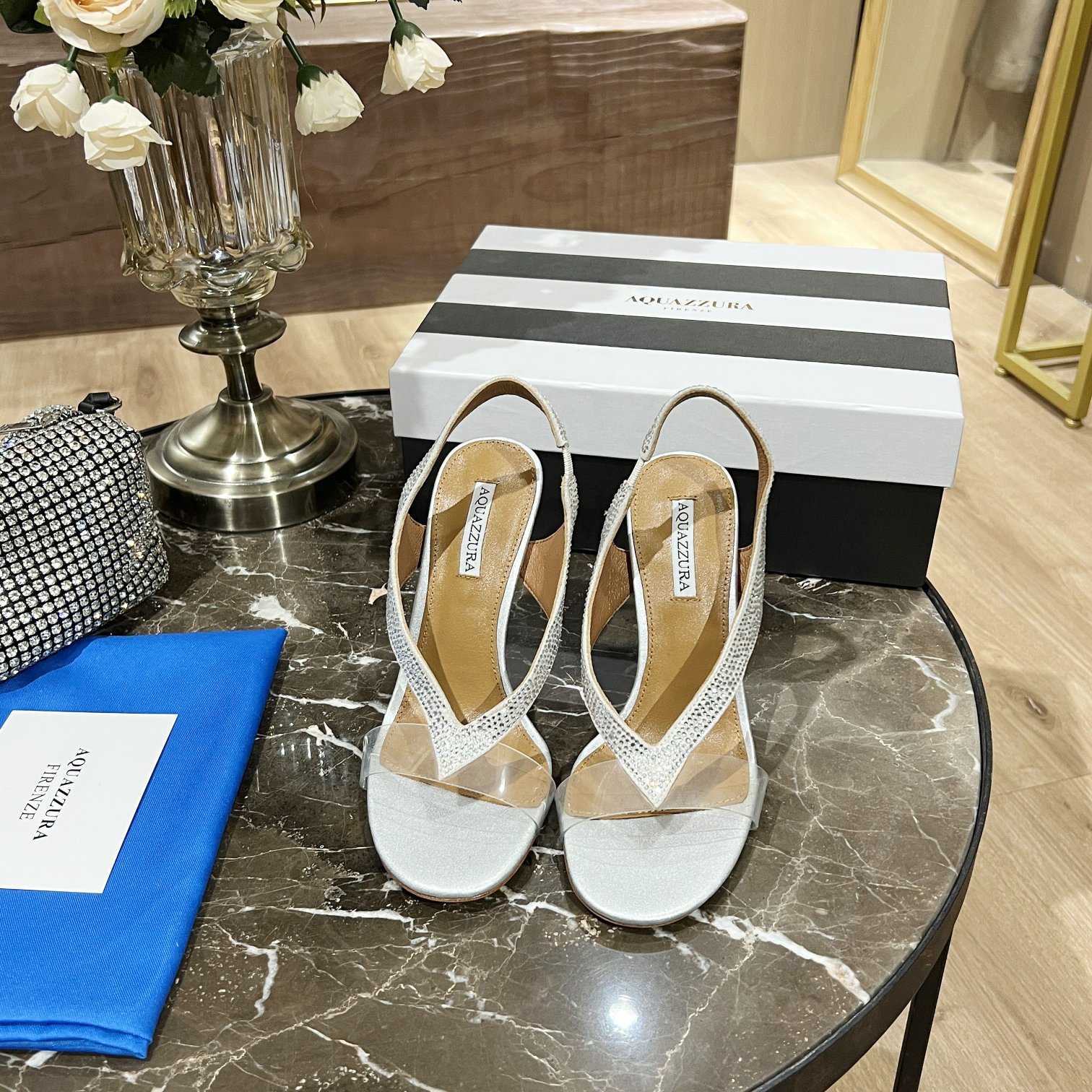 Aquazzura Izzy Plexi Sandal 105 - DopestKickz