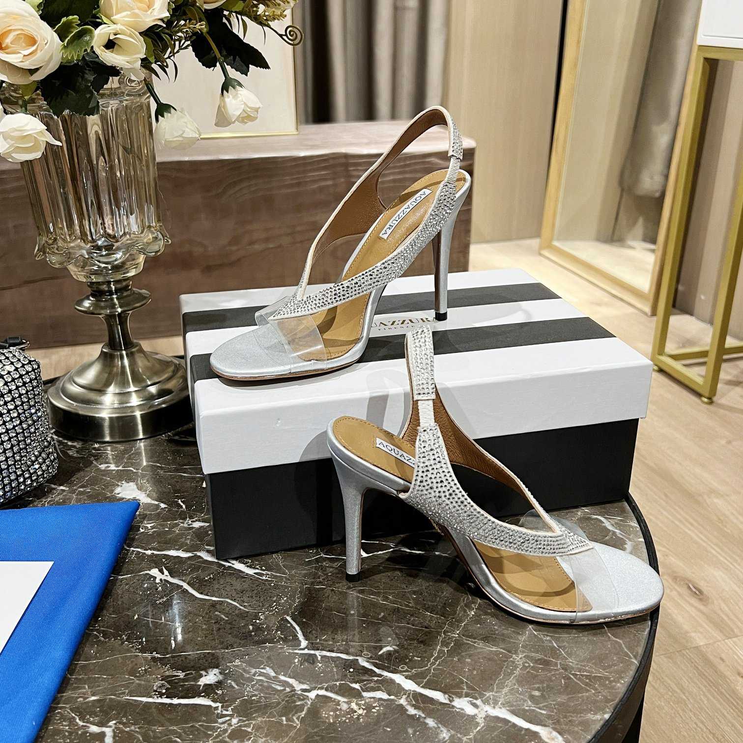 Aquazzura Izzy Plexi Sandal 105 - DopestKickz