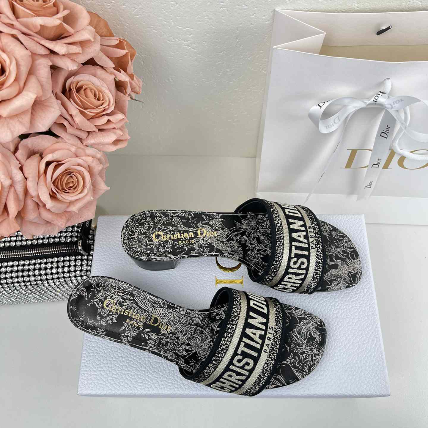 Dior Dway Heeled Slide - DopestKickz