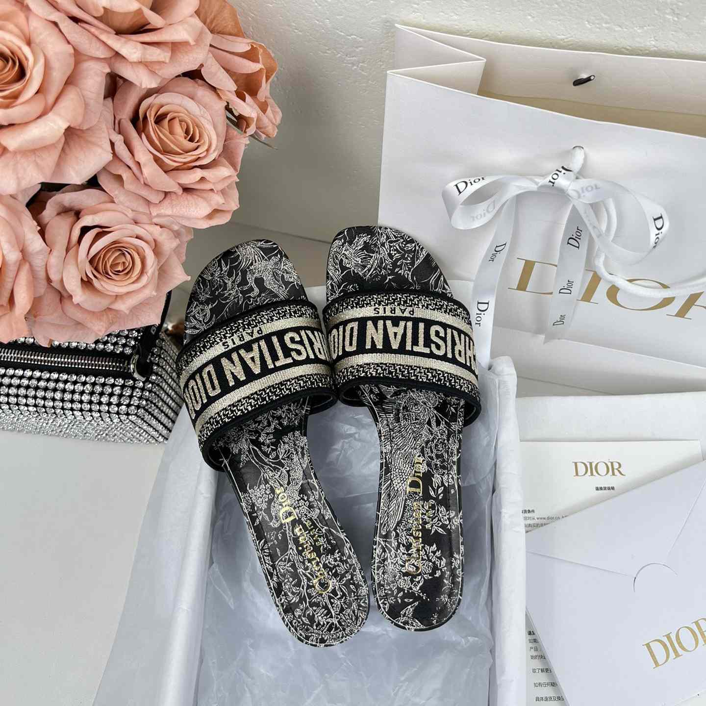 Dior Dway Heeled Slide - DopestKickz