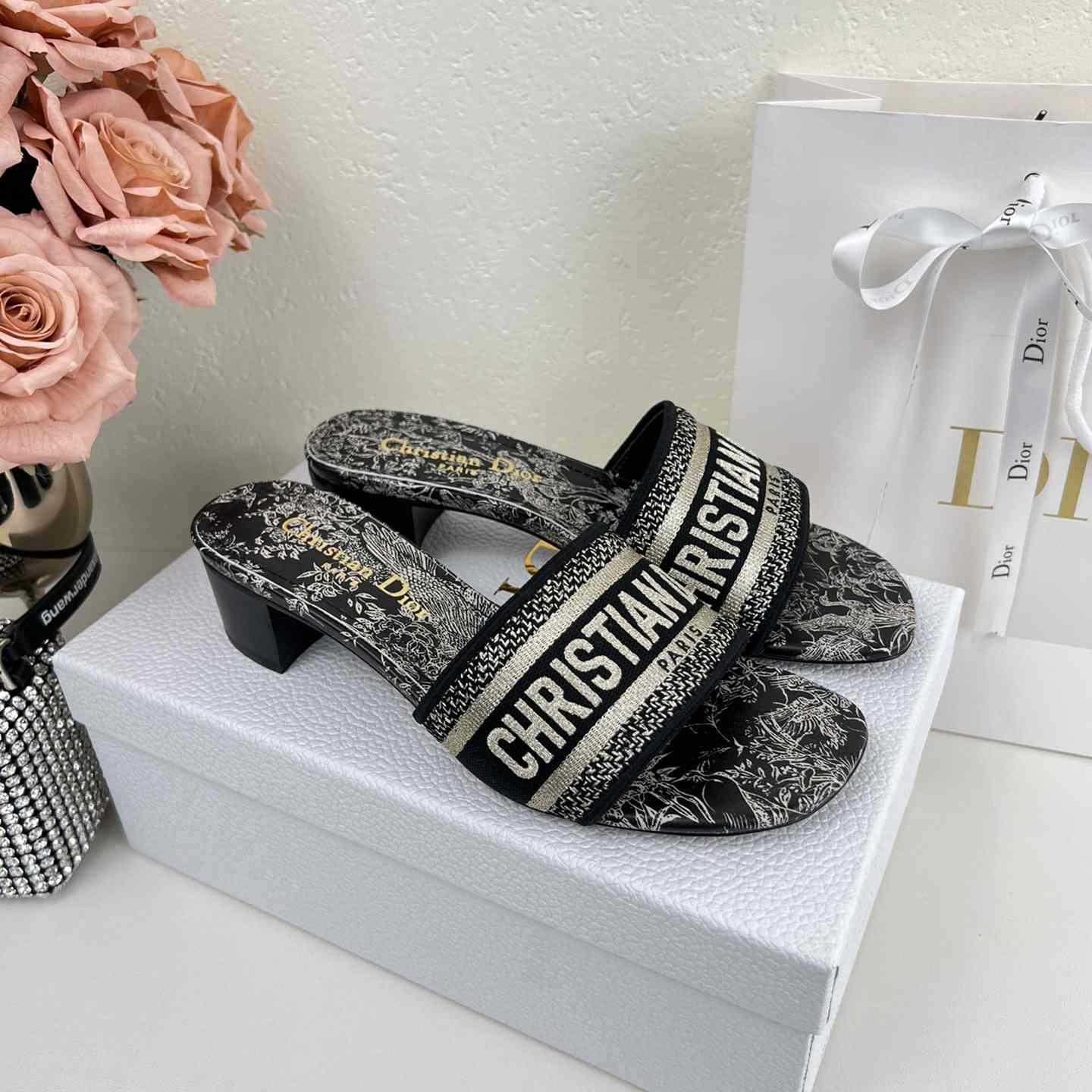 Dior Dway Heeled Slide - DopestKickz