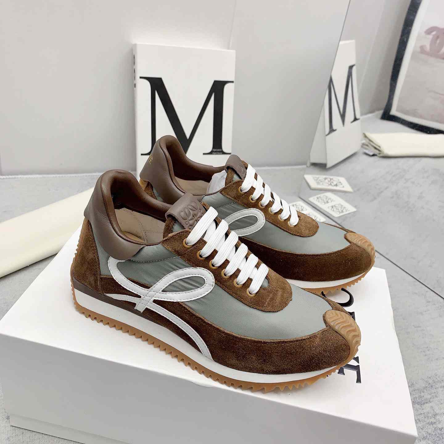 Loewe Flow Runner In Nylon And Suede - DopestKickz
