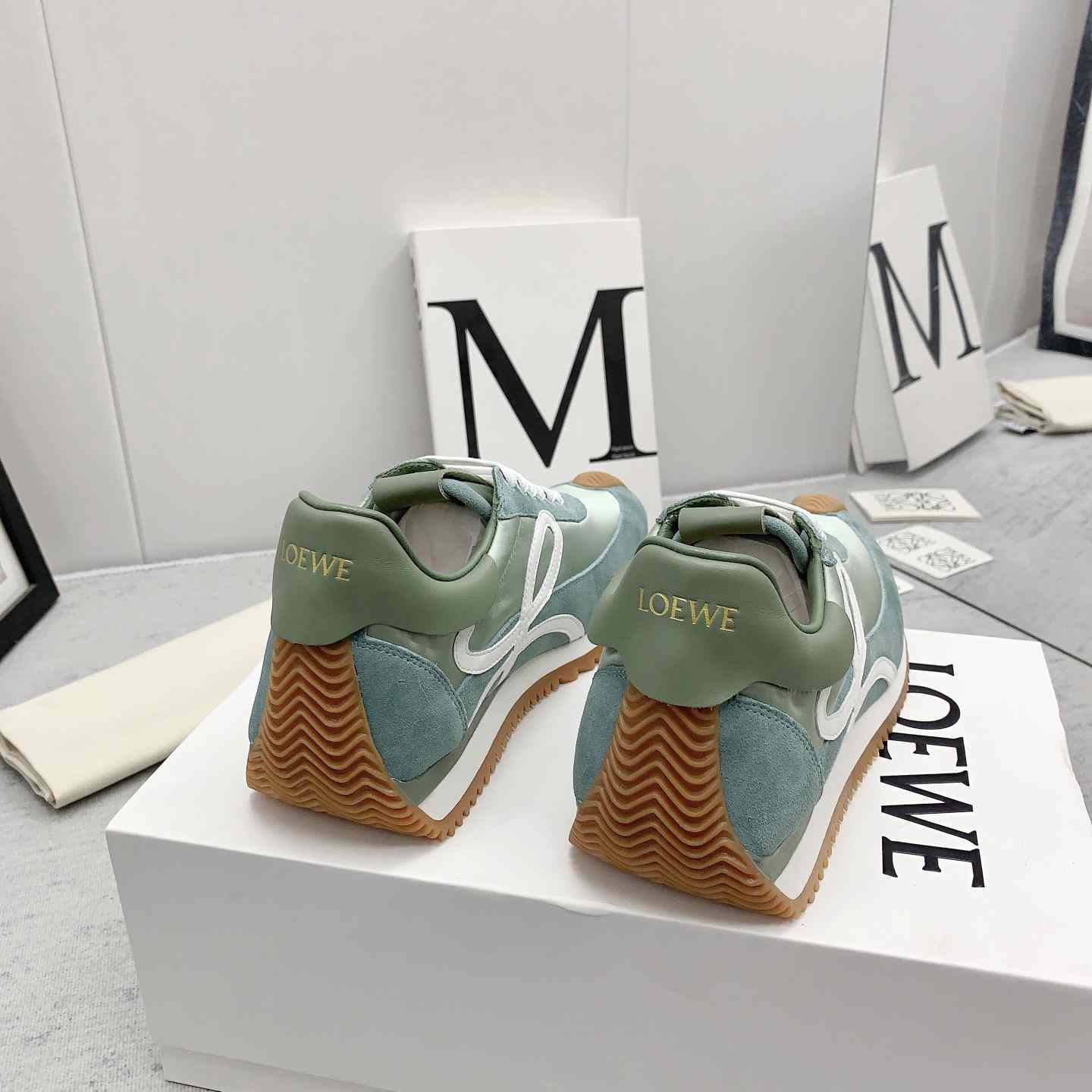 Loewe Flow Runner In Nylon And Suede - DopestKickz