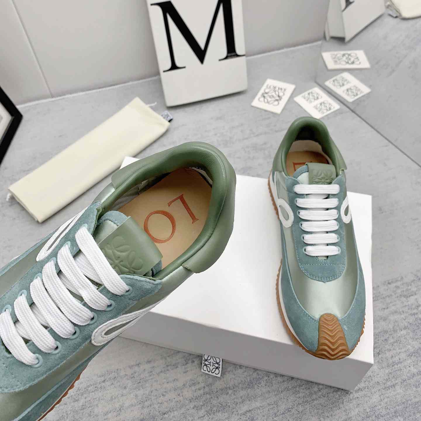 Loewe Flow Runner In Nylon And Suede - DopestKickz