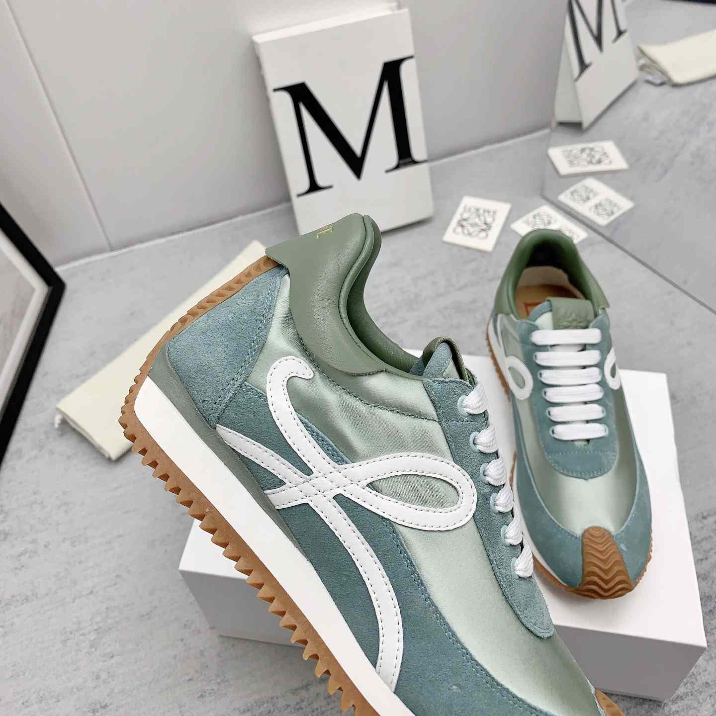 Loewe Flow Runner In Nylon And Suede - DopestKickz