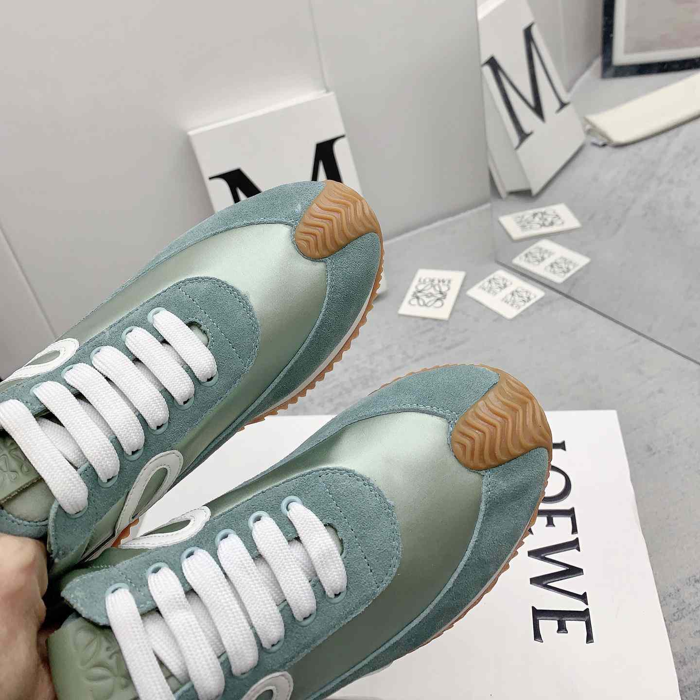 Loewe Flow Runner In Nylon And Suede - DopestKickz