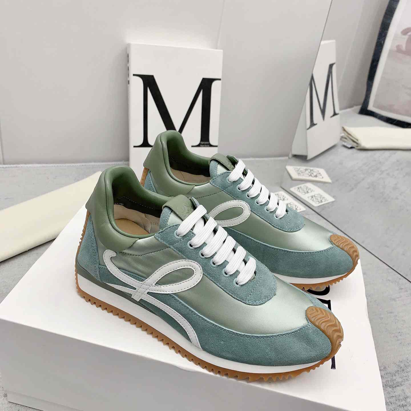 Loewe Flow Runner In Nylon And Suede - DopestKickz
