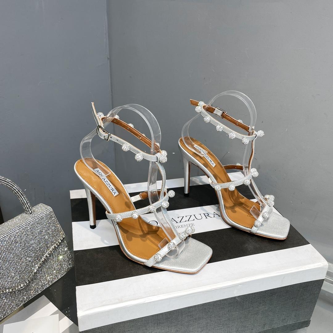 Aquazzura Cha Cha Cha Crystal Sandal  95 - DopestKickz