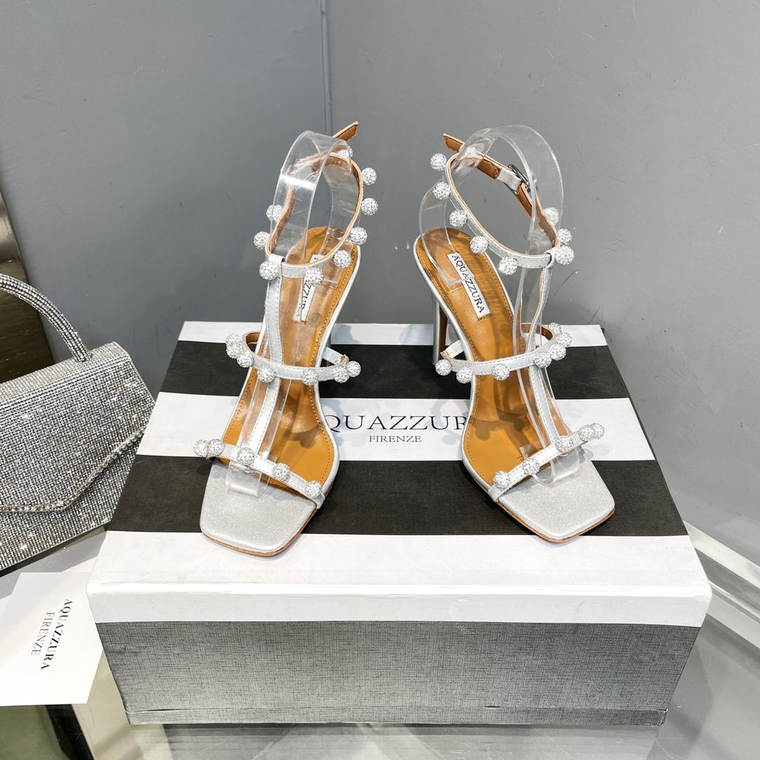 Aquazzura Cha Cha Cha Crystal Sandal  95 - DopestKickz