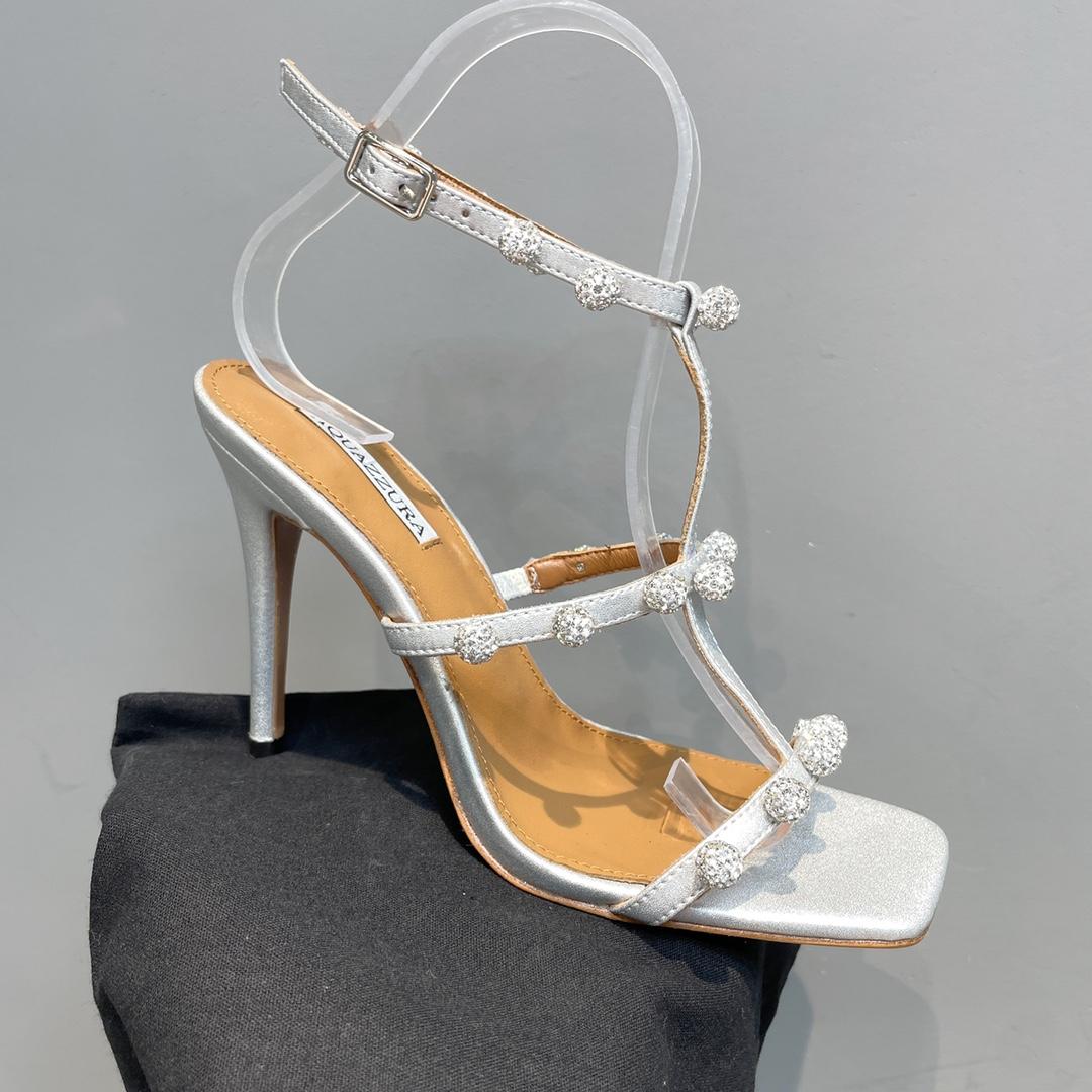 Aquazzura Cha Cha Cha Crystal Sandal  95 - DopestKickz