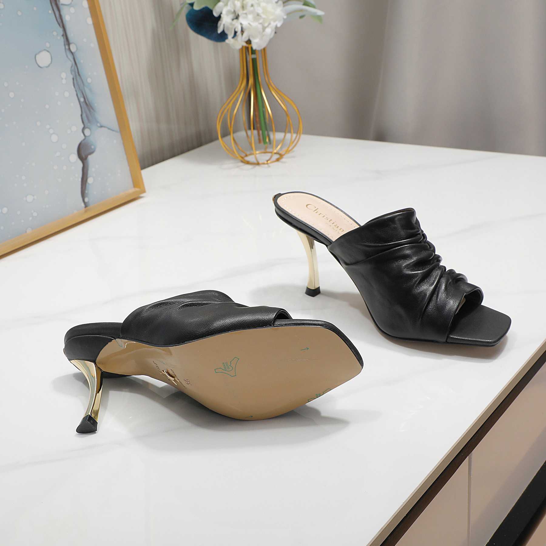 Dior D-Fame Open-Toe Pump - DopestKickz