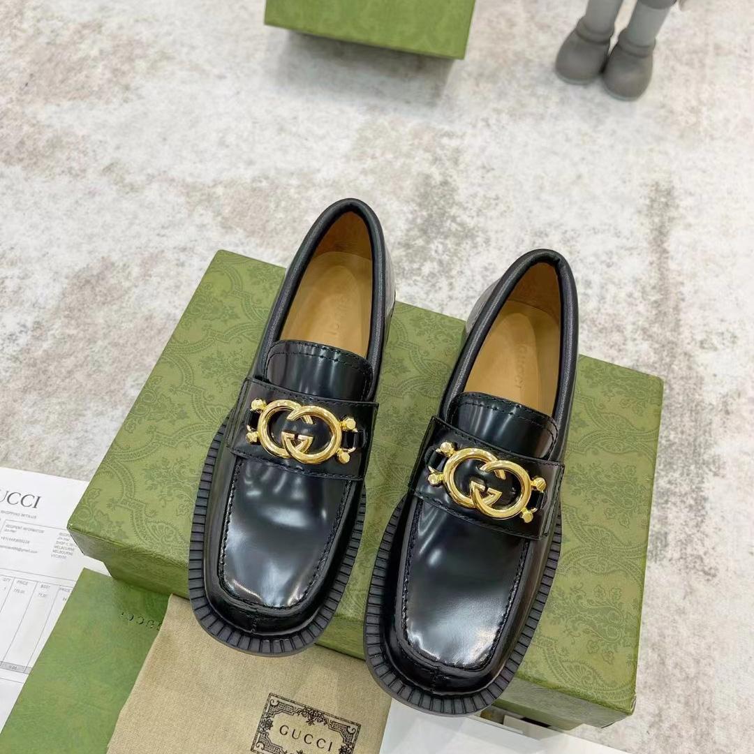 Gucci Women's Loafer With Interlocking G - DopestKickz