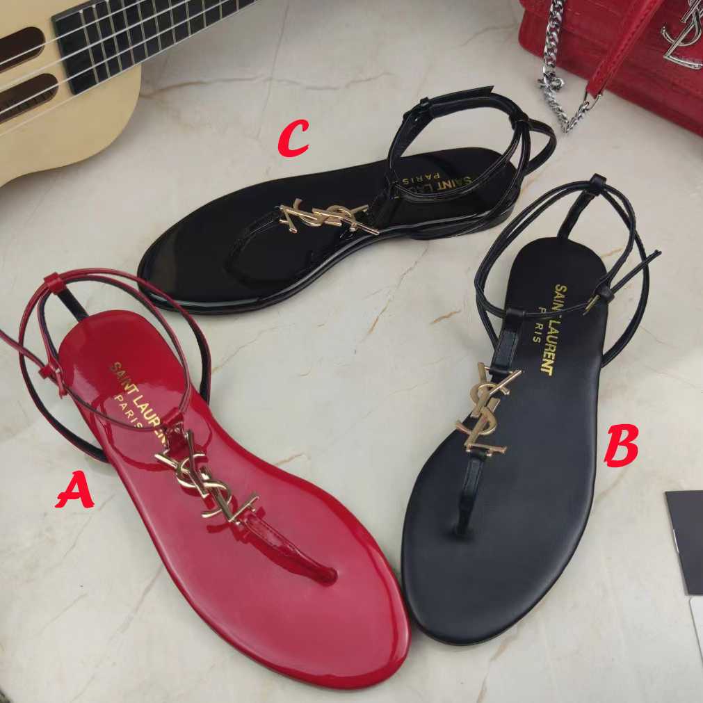 Saint Laurent Cassandra Sandals - DopestKickz