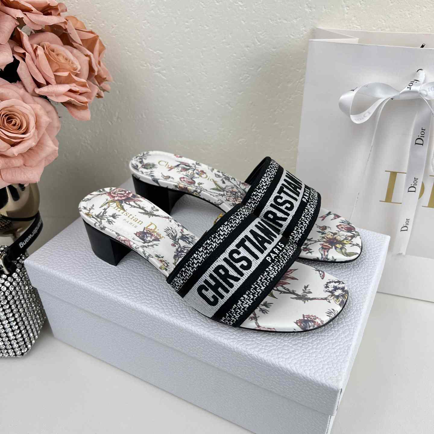 Dior Dway Heeled Slide - DopestKickz