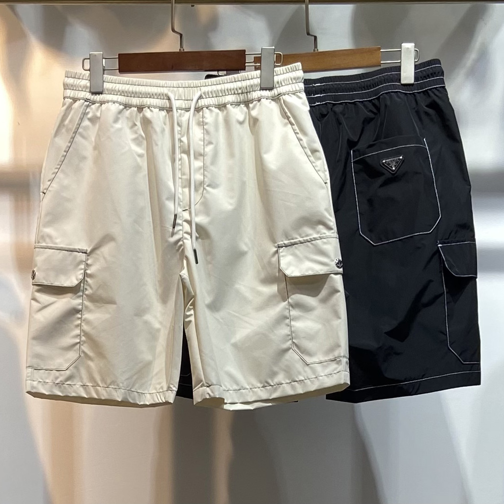 Prada Logo Cotton Shorts - DopestKickz