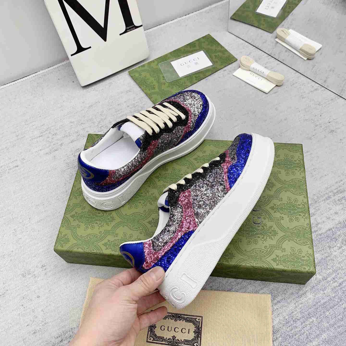 Gucci Glitter Sneaker - DopestKickz