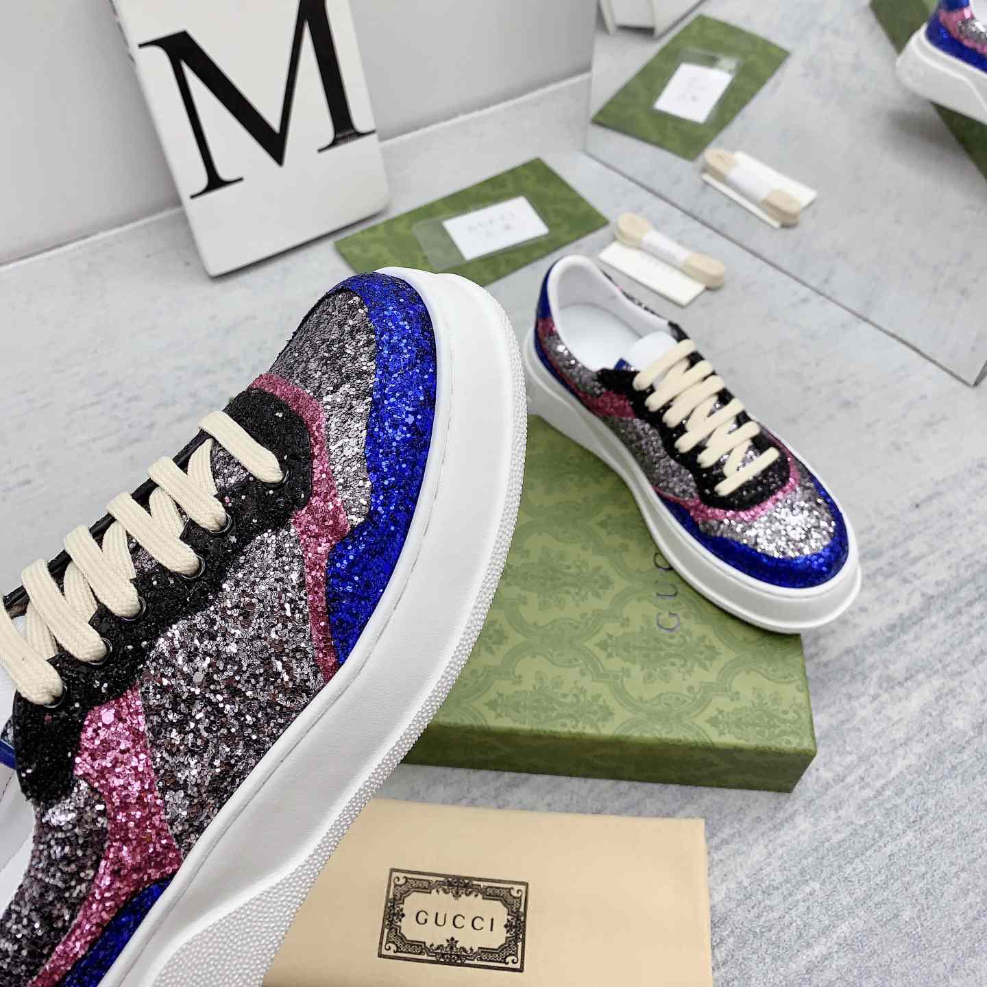 Gucci Glitter Sneaker - DopestKickz