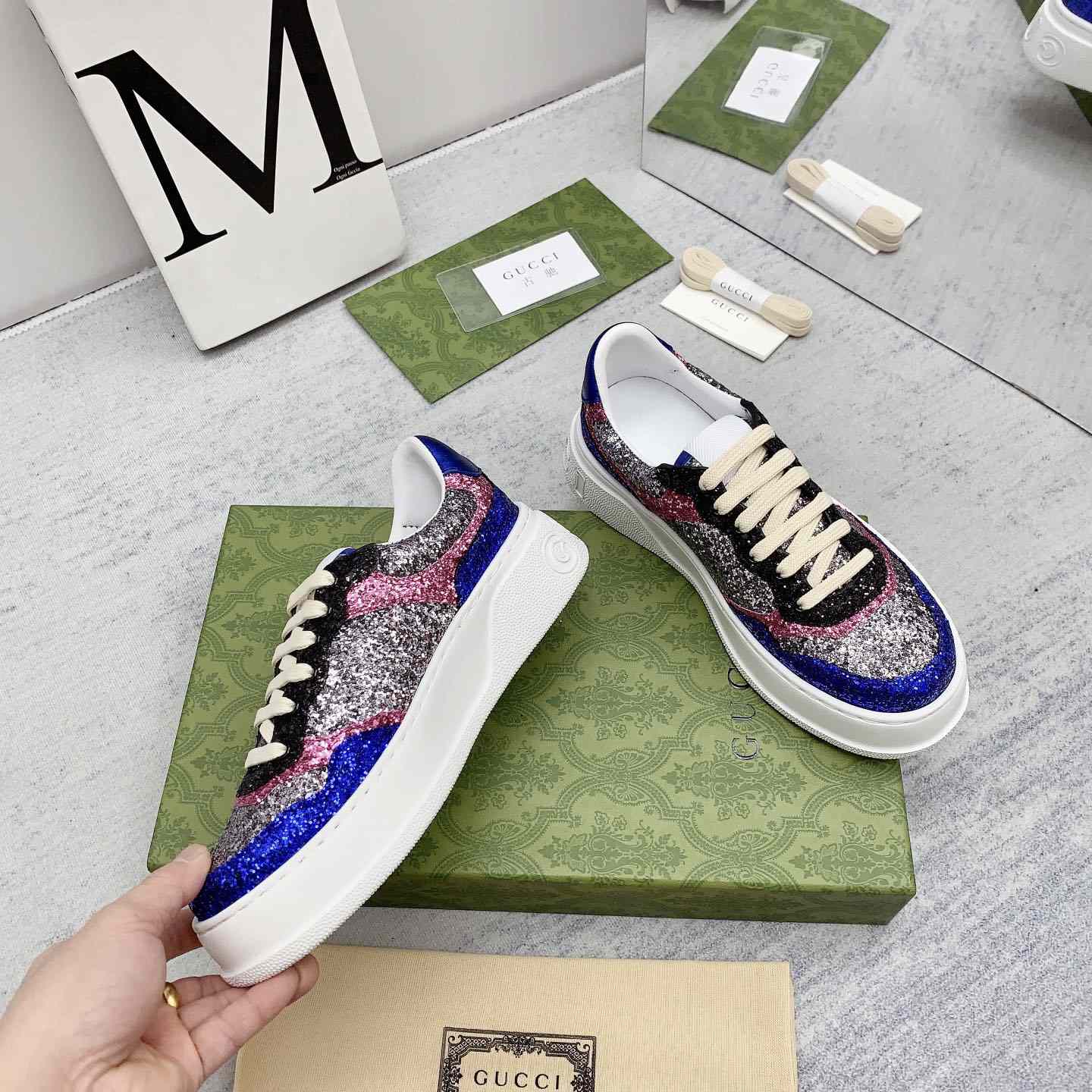 Gucci Glitter Sneaker - DopestKickz