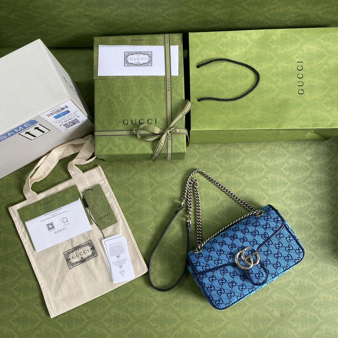 Gucci GG Marmont Mini Shoulder Bag(26-15-7cm) - DopestKickz