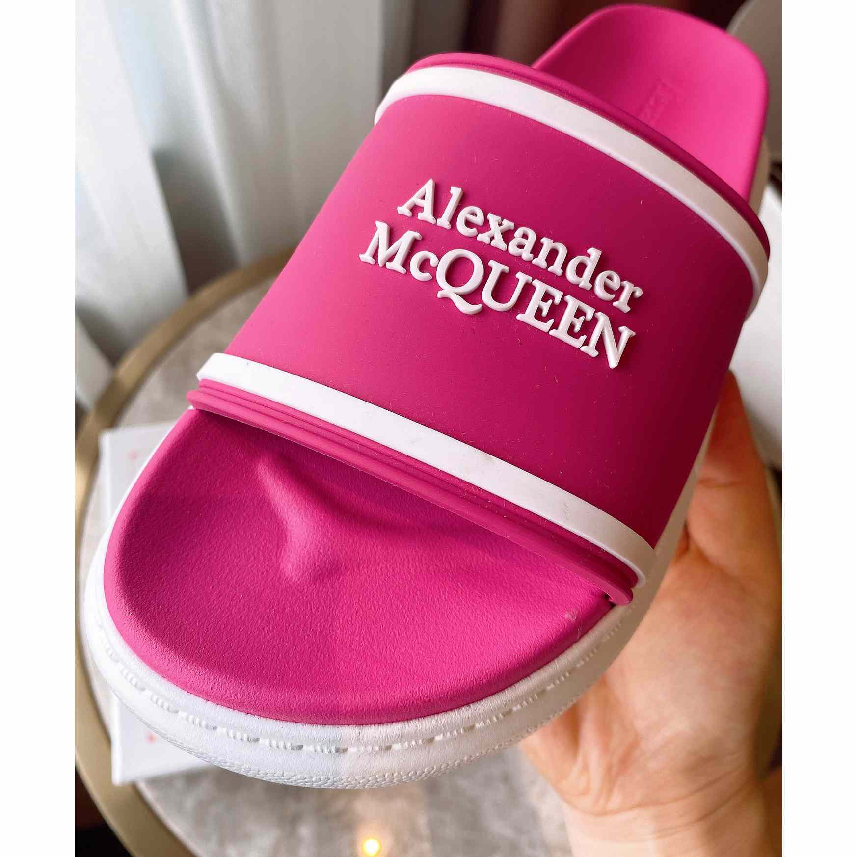 Alexander Mqueen Oversized Hybrid Signature Slide  - DopestKickz