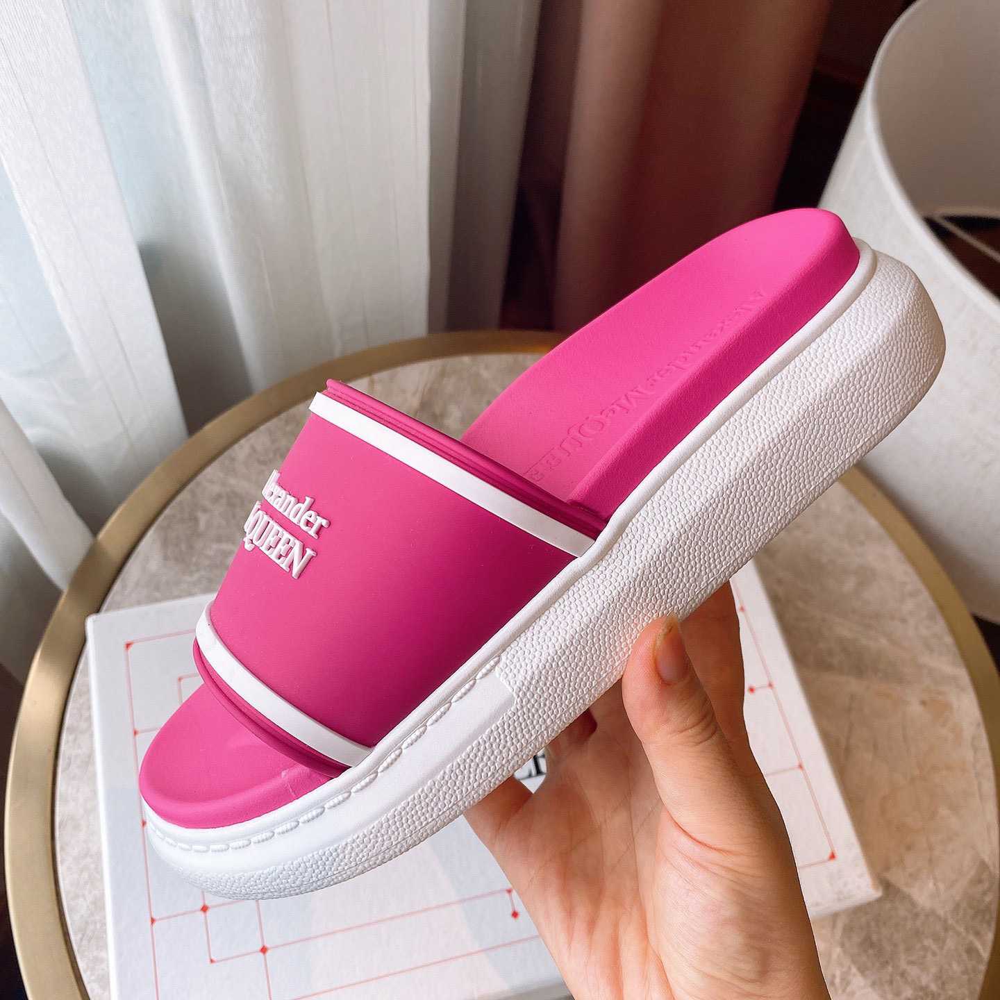 Alexander Mqueen Oversized Hybrid Signature Slide  - DopestKickz