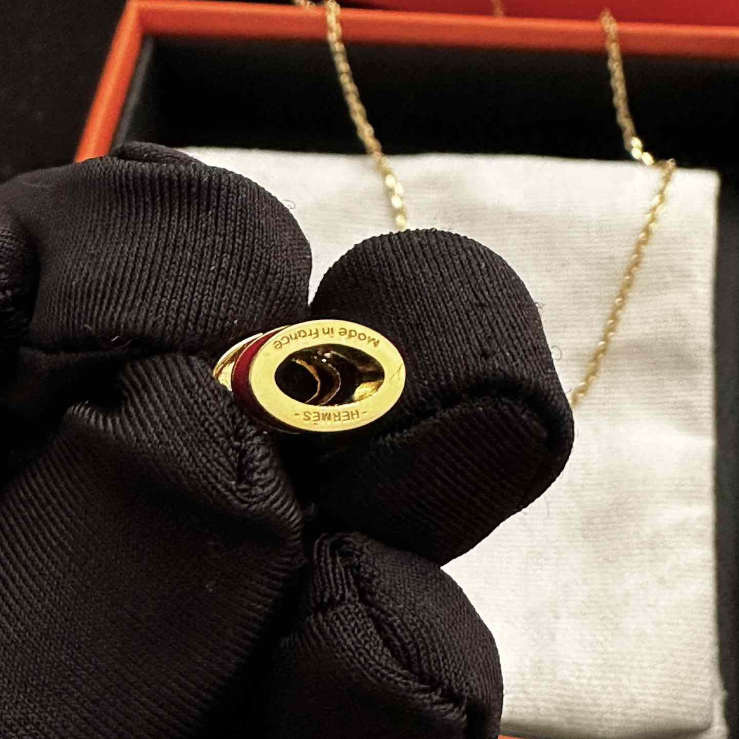 Hermes Mini Pop H Necklace - DopestKickz