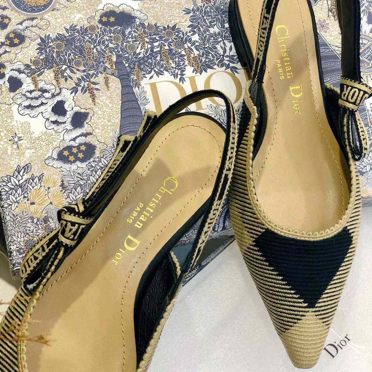 Dior J'adior Ribbon Slingback Flat - DopestKickz