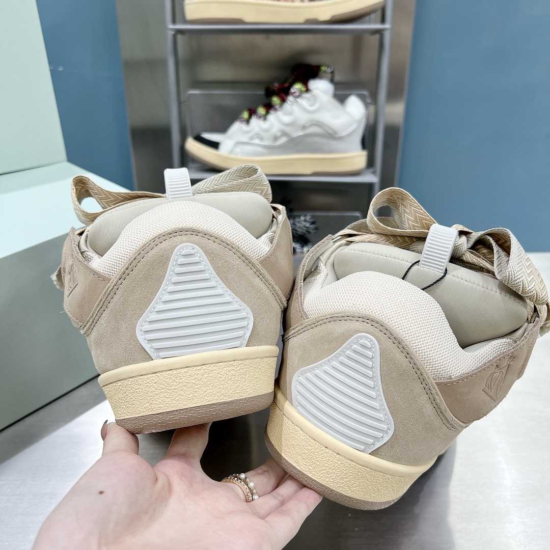 Lanvin Leather Curb Sneakers - DopestKickz