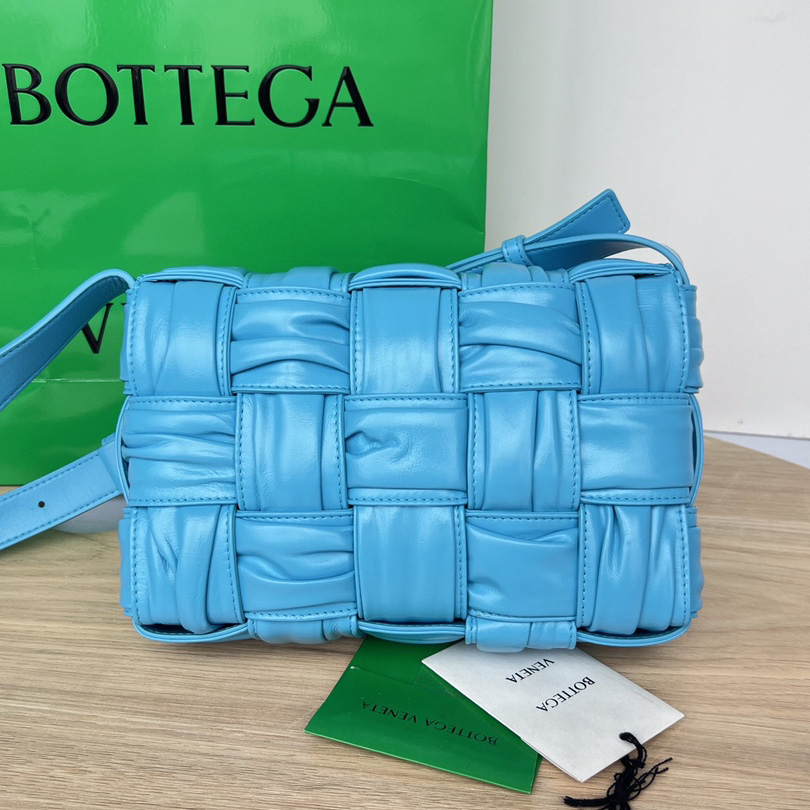 Bottega Veneta Cassette Foulard Intreccio Leather Cross-Body Bag - DopestKickz